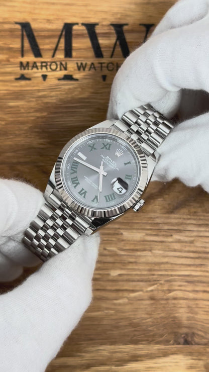 Rolex Datejust 41 126334 Wimbledon / 2019 / Full Set / Neuwertig