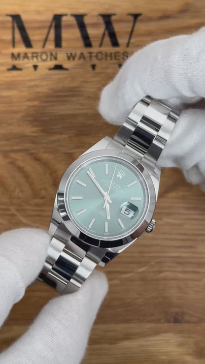 Rolex Datejust 41 126300 Grün / 2023 / Full Set / Neuwertig