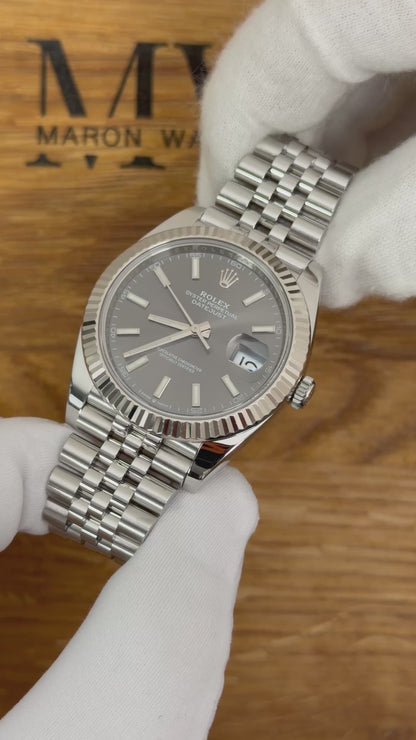 Rolex Datejust 41 126334 Rhodium / 2021 / Full Set / Top Zustand