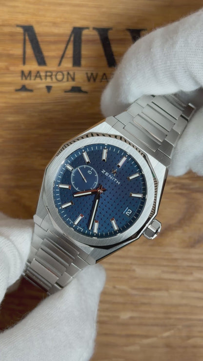 Zenith Defy Skyline 41 mm Blau / 2022 / Full Set / Ungetragen