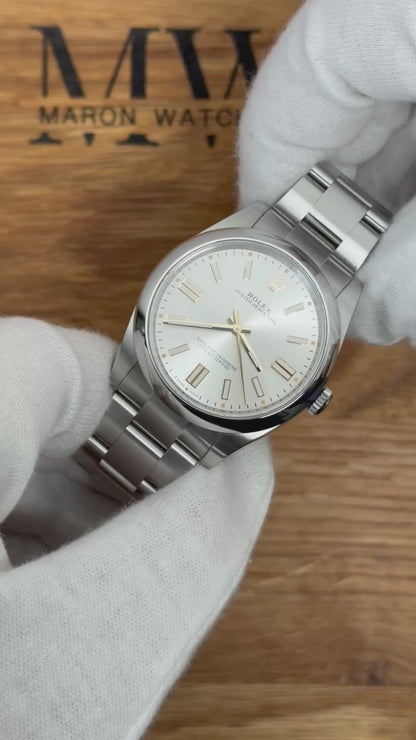 Rolex Oyster Perpetual 41 Silber 124300 / 2025 / Full Set / Neuwertig
