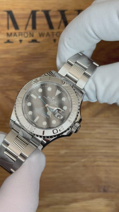 Rolex Yachtmaster 40 Rhodium / 2018 / Full Set / Top Zustand