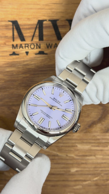 Rolex Oyster Perpetual 41 Lavender 134300 / 2025 / Full Set / Sehr gut