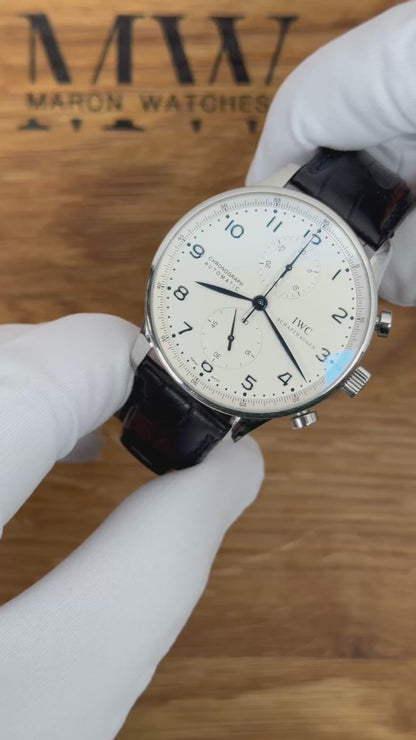 IWC Portugieser Chronograph IW371446 / 2012 / Full Set / Top Zustand