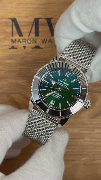 Breitling Superocean Heritage B20 42 Grün / 2025 / Full Set / Top Zustand