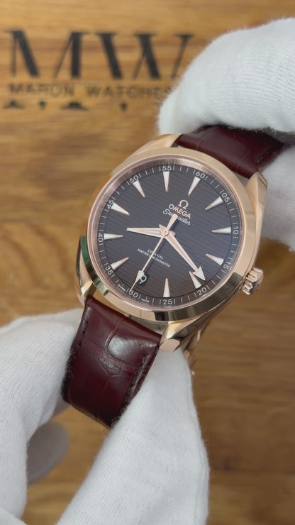 Omega Seamaster Aqua Terra 18K Roségold / 2019 / Full Set / Top Zustand