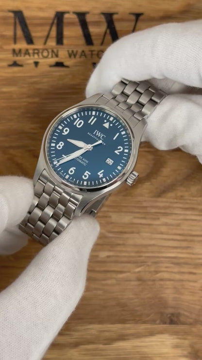 IWC Fliegeruhr Mark XVIII IW327004 Blau / 2017 / Full Set / Sehr gut