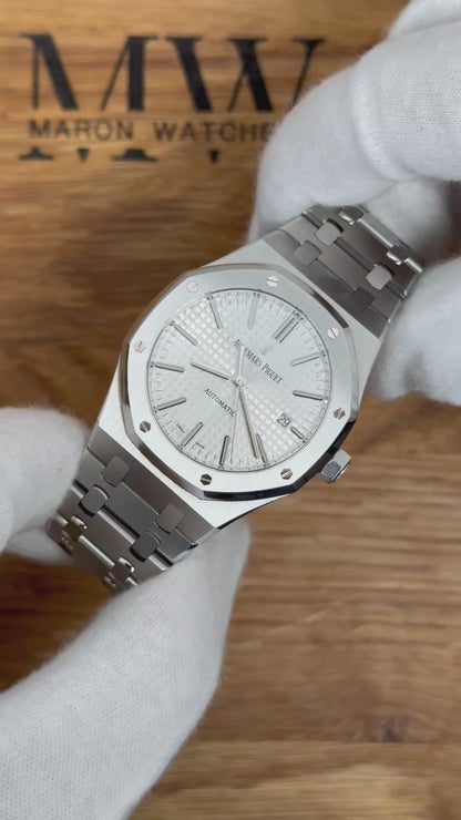 Audemars Piguet Royal Oak 41mm 15400ST / 2013 / Box & Archiv Extrakt / Top Zustand