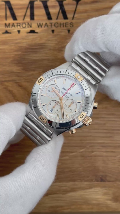 Breitling Chronomat B01 42 Bicolor / 2022 / Full Set / Top Zustand