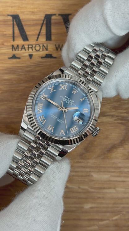 Rolex Datejust 41 126334 Azzurro-Blau / 2024 / Full Set / Sehr gut