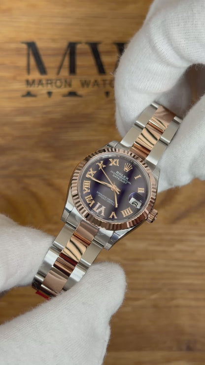 Rolex Lady-Datejust 31 278271 Purple Roman / 2026 / Full Set / Vollverklebt