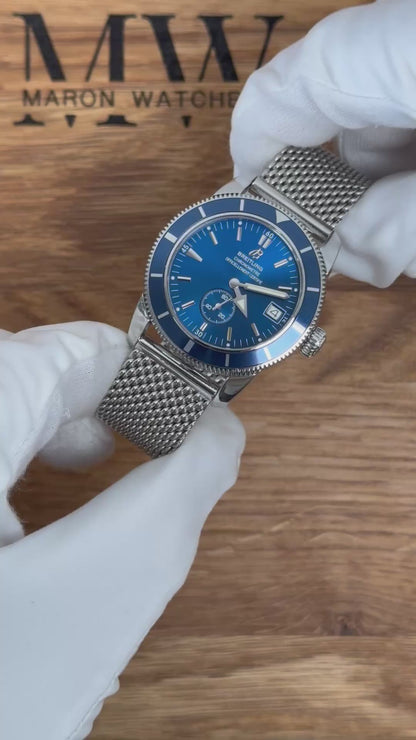 Breitling Superocean Heritage 38mm Blau / 2010 / Full Set / Top Zustand
