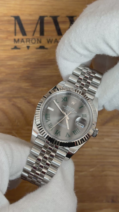 Rolex Datejust 41 126334 Wimbledon / 2024 / Full Set / Top Zustand