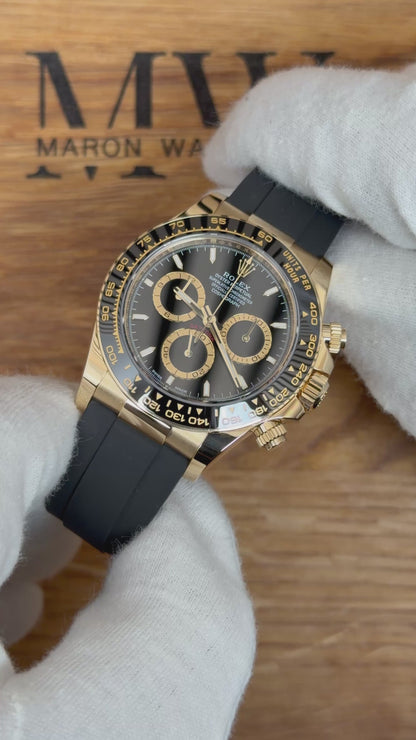Rolex Daytona Oysterflex Gelbgold 126518LN / 2025 / Full Set / Top Zustand