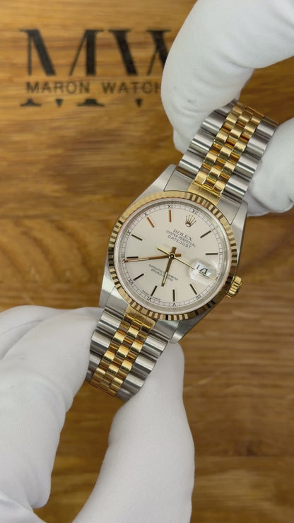 Rolex Datejust 36 Bicolor 16233 Champagner / 2005 / Full Set / Neuwertig