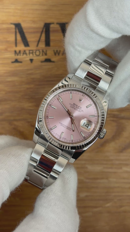 Rolex Datejust 36 116234 Rosa / 2012 / Full Set / Top Zustand