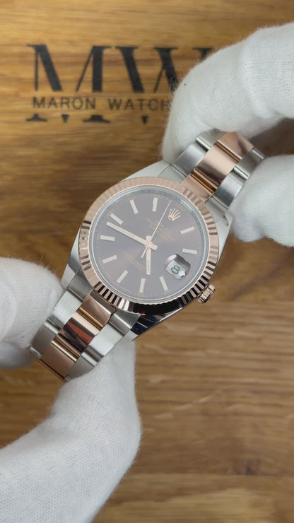 Rolex Datejust 41 126331 Stahl & Roségold Choco / 2018 / Full Set / Sehr gut