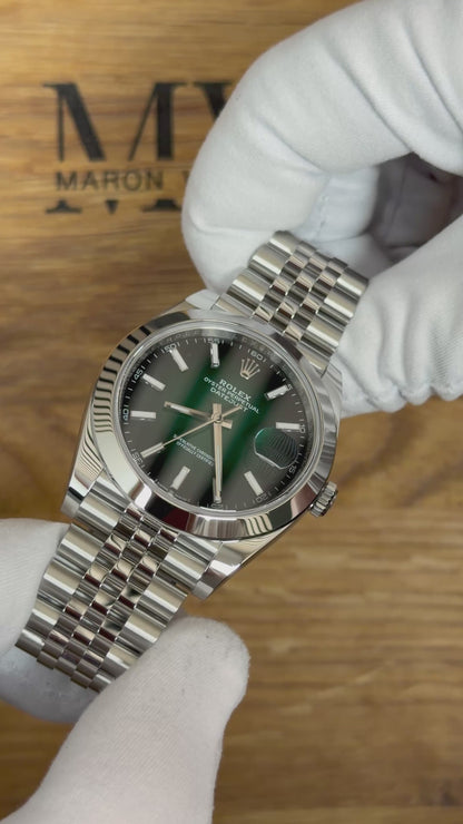 Rolex Datejust 41 126300 Grün Ombré/ 2026 / Full Set / Ungetragen