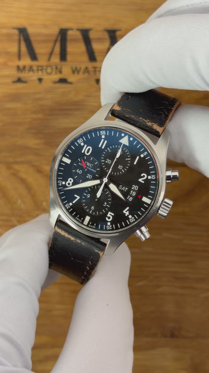 IWC Fliegeruhr Chronograph 43 / IWC Servicepapiere 2025 / Top Zustand