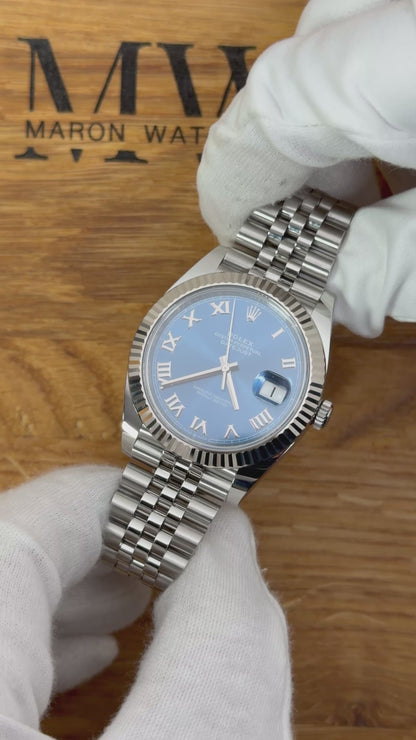 Rolex Datejust 41 126334 Azzurroblau / 2020 / Full Set / Top Zustand