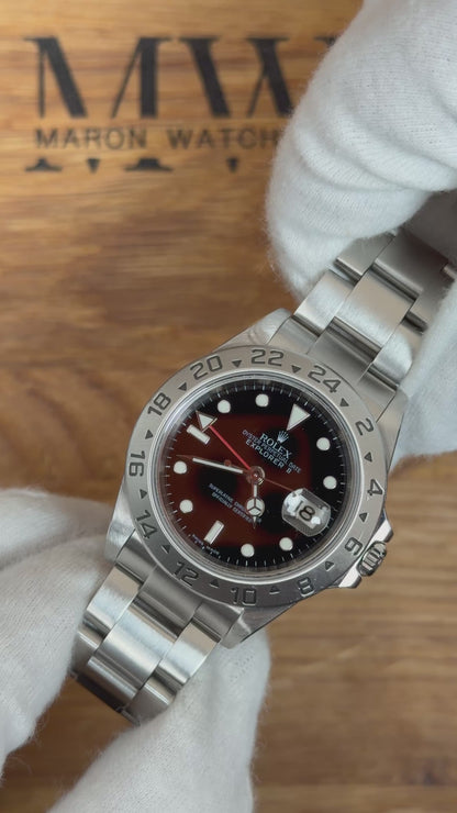 Rolex Explorer 2 16570 No Holes / 2007 / Box & Uhr / Sehr gut