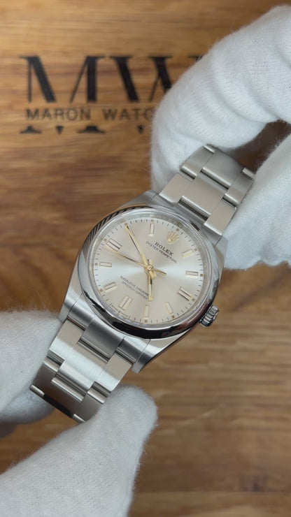 Rolex Oyster Perpetual 36 Silber / 2026 / Full Set / Top Zustand