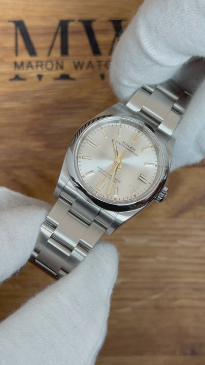 Rolex Oyster Perpetual 36 Silber / 2026 / Full Set / Neuwertig