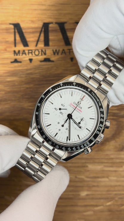 Omega Speedmaster Moonwatch Weiß / 2024 / Full Set / Neuwertig
