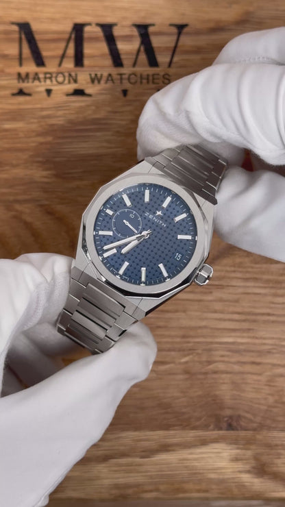 Zenith Defy Skyline Blau 41mm / 2022 / Full Set / Neuwertig