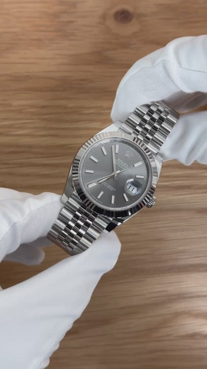 Rolex Datejust 41 126334 Rhodium / 2024 / Full Set / Ungetragen